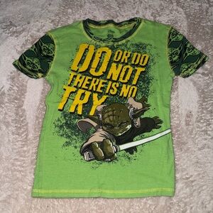 Disney Green and Yellow Yoda Kids Tee